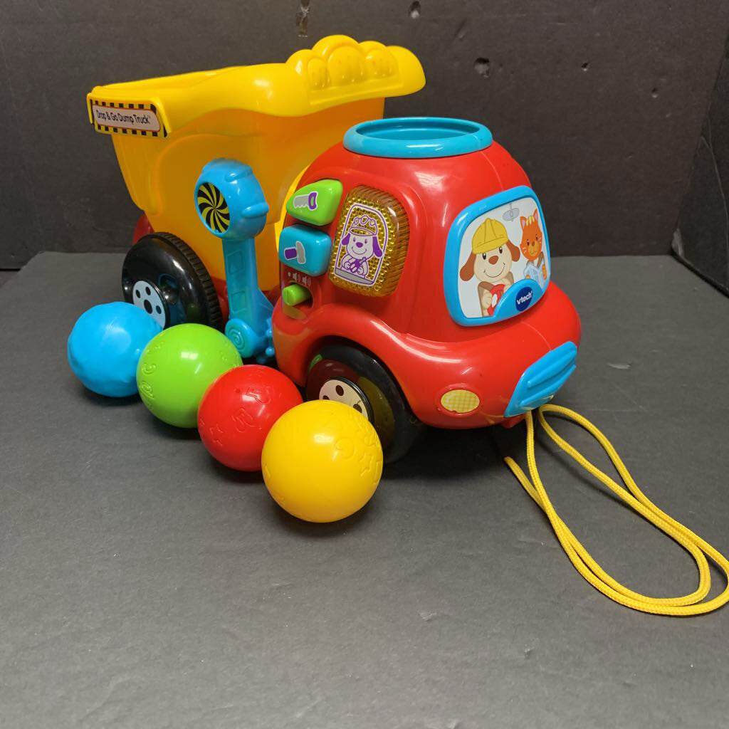 Drop & Go Dump Truck w/4 Balls Battery Operated