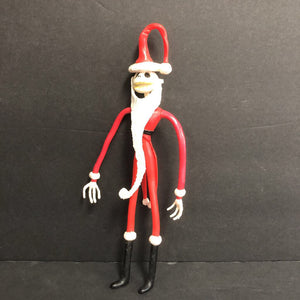 Bendable Santa Jack Skellington Figure 1993 Vintage Collectible (Christmas) (Halloween)