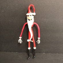 Load image into Gallery viewer, Bendable Santa Jack Skellington Figure 1993 Vintage Collectible (Christmas) (Halloween)
