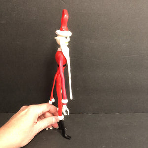 Bendable Santa Jack Skellington Figure 1993 Vintage Collectible (Christmas) (Halloween)