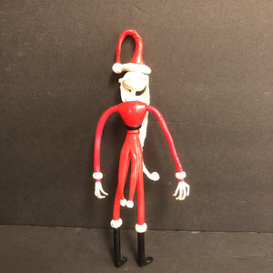 Bendable Santa Jack Skellington Figure 1993 Vintage Collectible (Christmas) (Halloween)