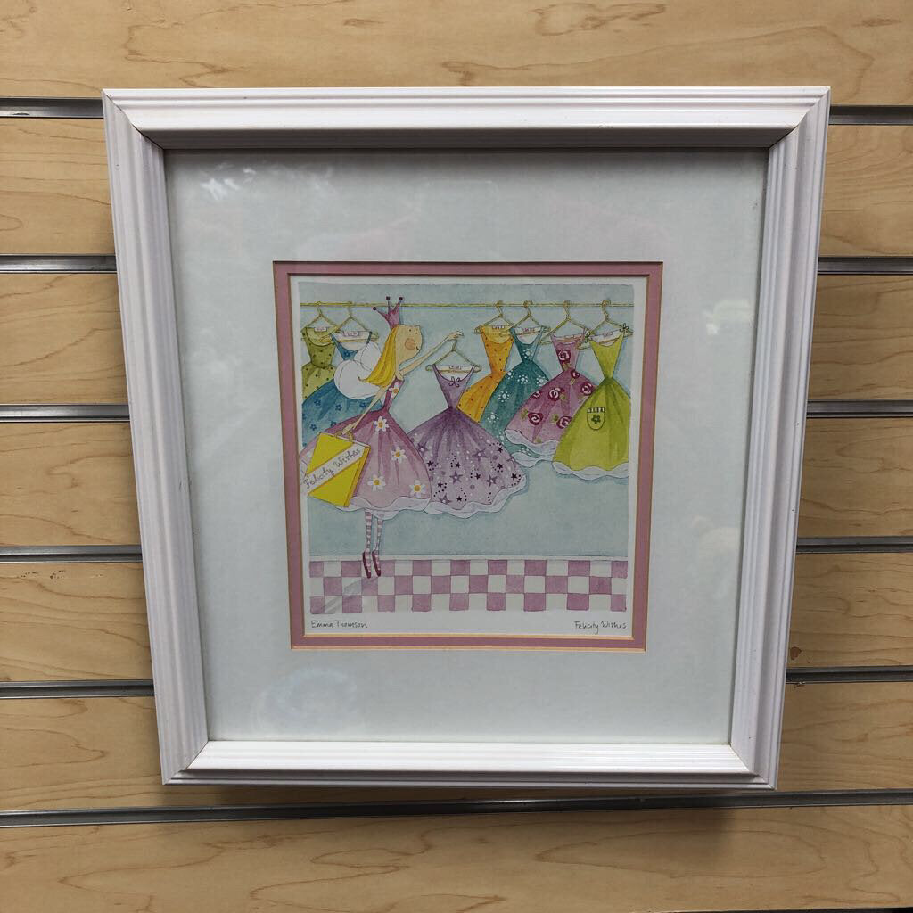 Felicity Wishes Fairy Shopping Picture in Wooden Frame (Emma Thomson)