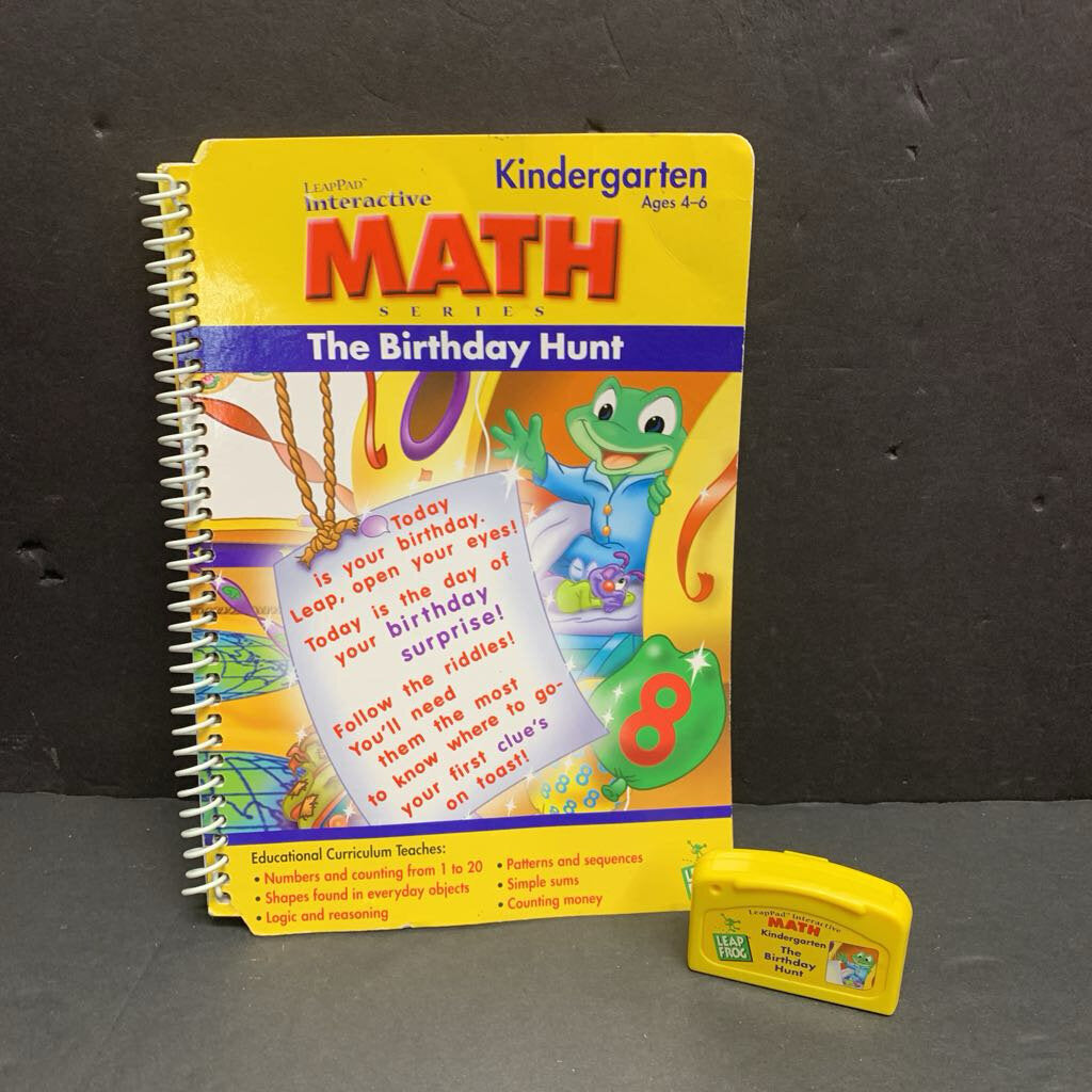 Math The Birthday Hunt LeapPad Book w/Cartridge