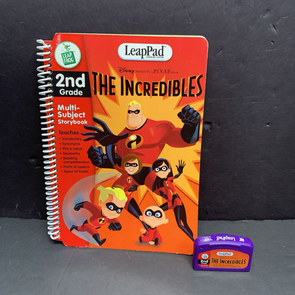 The Incredibles LeapPad Book w/Cartridge Disney