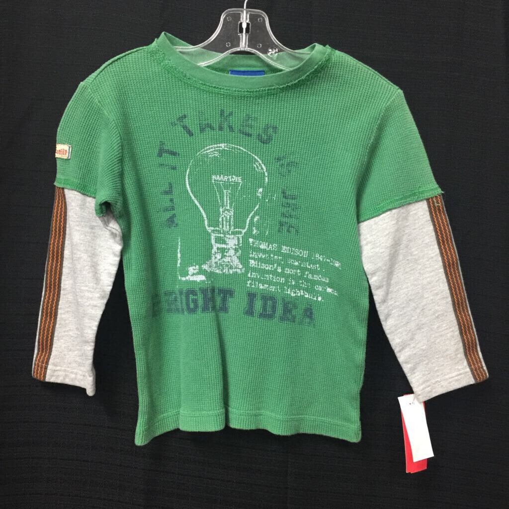 boys naartjie green t-shirt