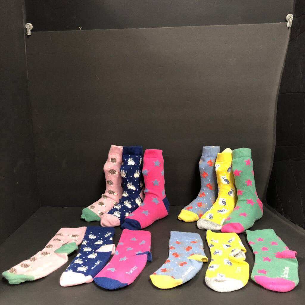 6pk Girls Days of the Week Socks