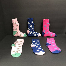 Load image into Gallery viewer, 6pk Girls Days of the Week Socks

