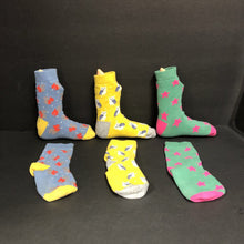 Load image into Gallery viewer, 6pk Girls Days of the Week Socks
