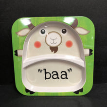 Load image into Gallery viewer, &quot;baa&quot; Sheep Divider Plate (Citrus Grove)
