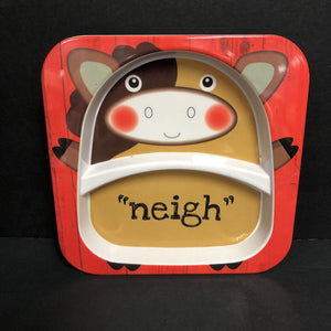 "neigh" Horse Divider Plate (Citrus Grove)