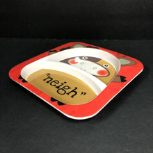 Load image into Gallery viewer, &quot;neigh&quot; Horse Divider Plate (Citrus Grove)
