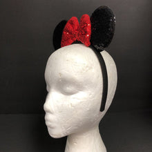 Load image into Gallery viewer, Sequin Minnie Mouse Ears Headband Disney
