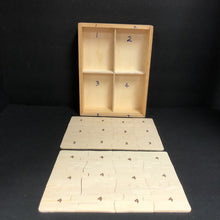 Load image into Gallery viewer, 4-in-1 1,2,3 to the Zoo Wooden Jigsaw Puzzles
