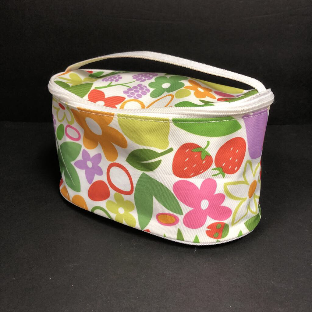 Floral Fruit Cosmetics Bag