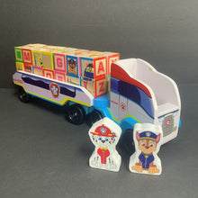 Load image into Gallery viewer, Paw Patrol ABC Wooden Block Truck w/Blocks
