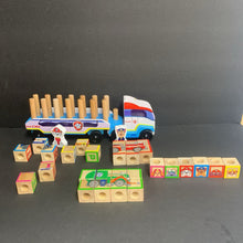 Load image into Gallery viewer, Paw Patrol ABC Wooden Block Truck w/Blocks
