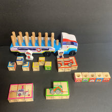 Load image into Gallery viewer, Paw Patrol ABC Wooden Block Truck w/Blocks
