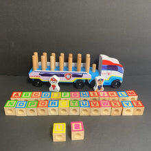 Load image into Gallery viewer, Paw Patrol ABC Wooden Block Truck w/Blocks
