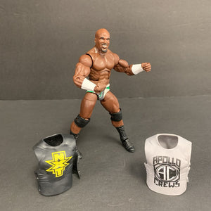 Apollo Crews Elite Collection Wrestler Figure w/ 2 Shirts