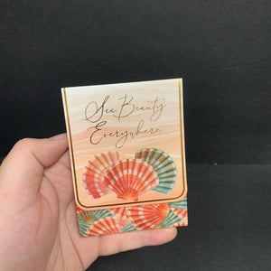"See Beauty Everywhere" Seashell Magnetic Notepad (NEW) (Punch Studio)
