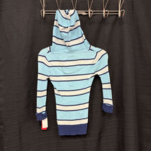 Load image into Gallery viewer, girls justice blu striped hooded top
