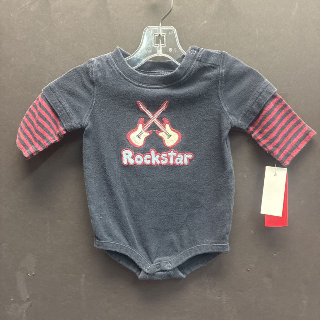 boys gymboree blu/red onesie