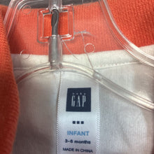 Load image into Gallery viewer, boys baby gap org/blu striped polo shirt
