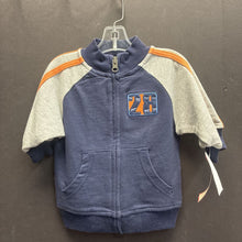 Load image into Gallery viewer, boys carters blu/gry zip swtshrt
