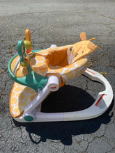 Load image into Gallery viewer, Portable Giraffe Sit me Up Seat w/ Snack Tray and Toy Bar

