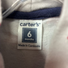 Load image into Gallery viewer, boys carters red/gry hooded zip jacket
