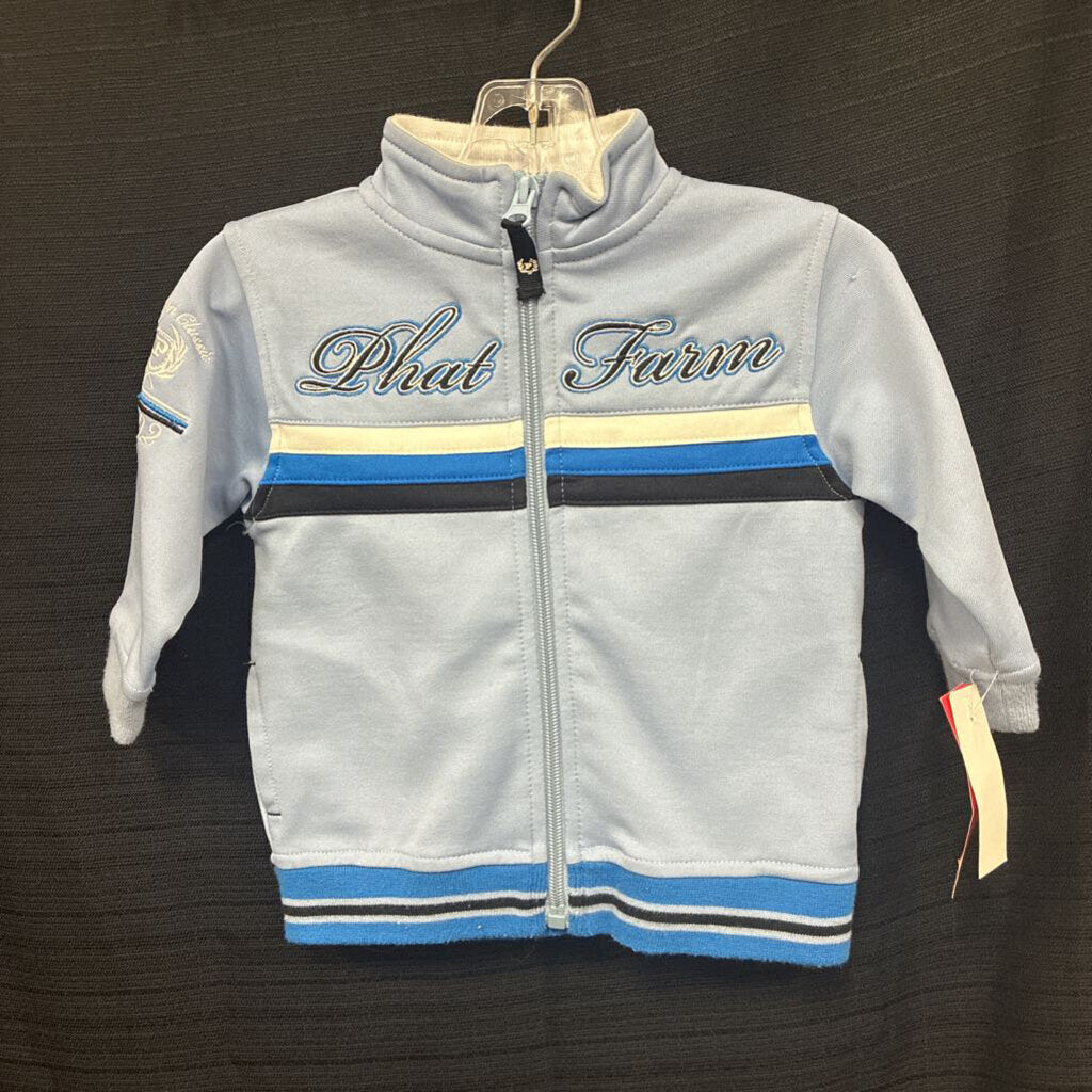 boys phat farm blu zip jacket
