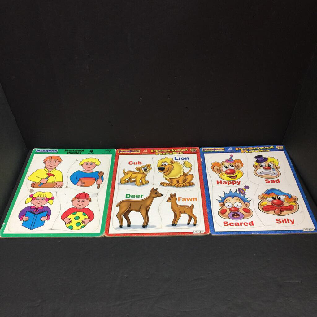 3pk 4pc Preschool Puzzles