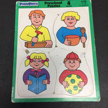 Load image into Gallery viewer, 3pk 4pc Preschool Puzzles
