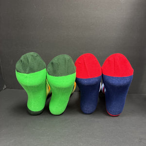 5pk Girls Patterned Socks