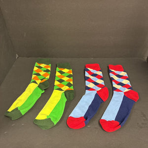 5pk Girls Patterned Socks