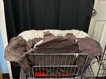 Load image into Gallery viewer, Striped Shopping Cart/High Chair Cover
