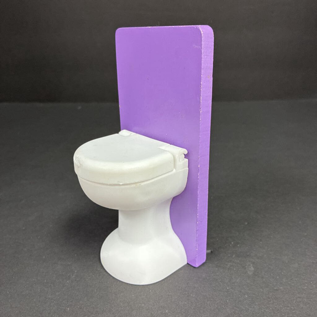 Wooden Dollhouse Toilet