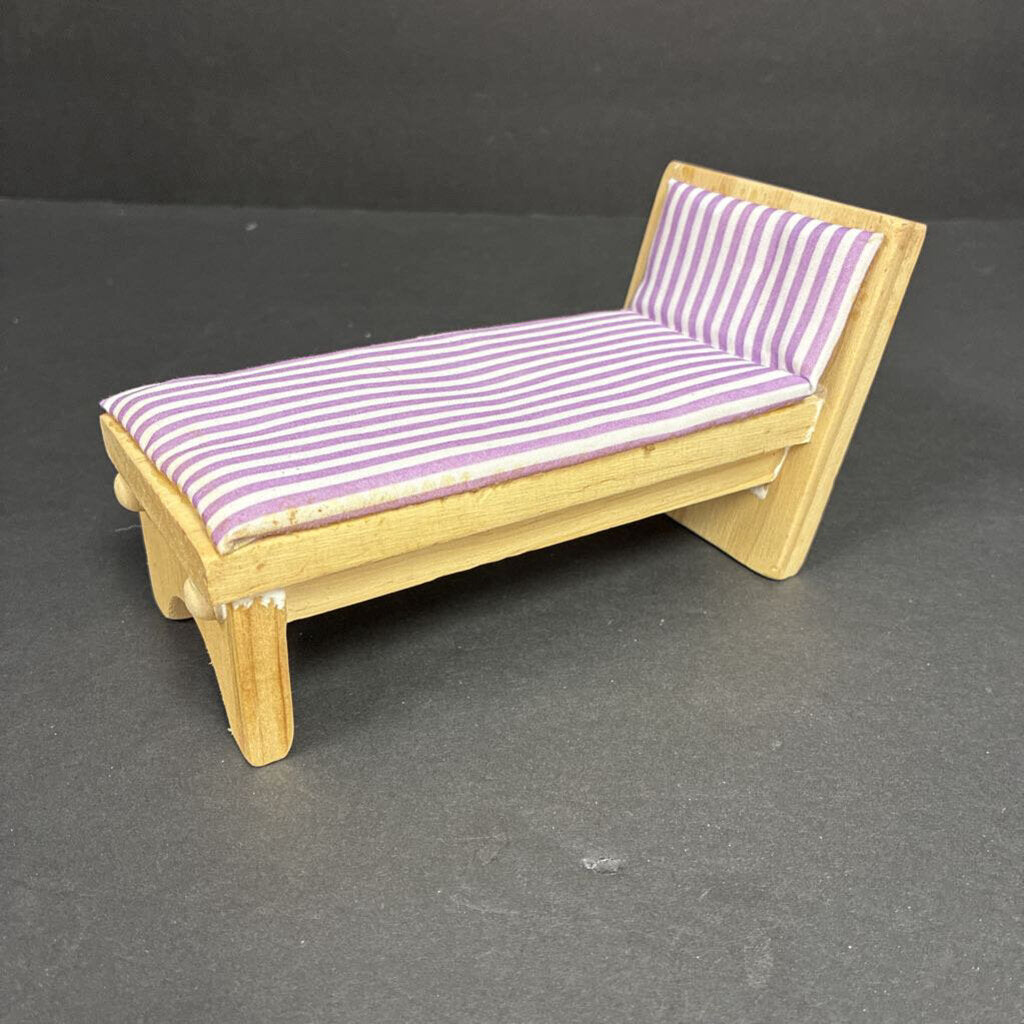 Wooden Dollhouse Bed