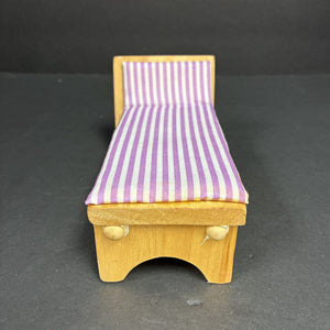 Wooden Dollhouse Bed