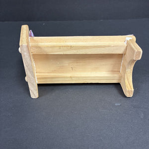 Wooden Dollhouse Bed