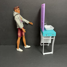 Load image into Gallery viewer, Shaving w/Ken Bathroom Vanity w/Ken Doll
