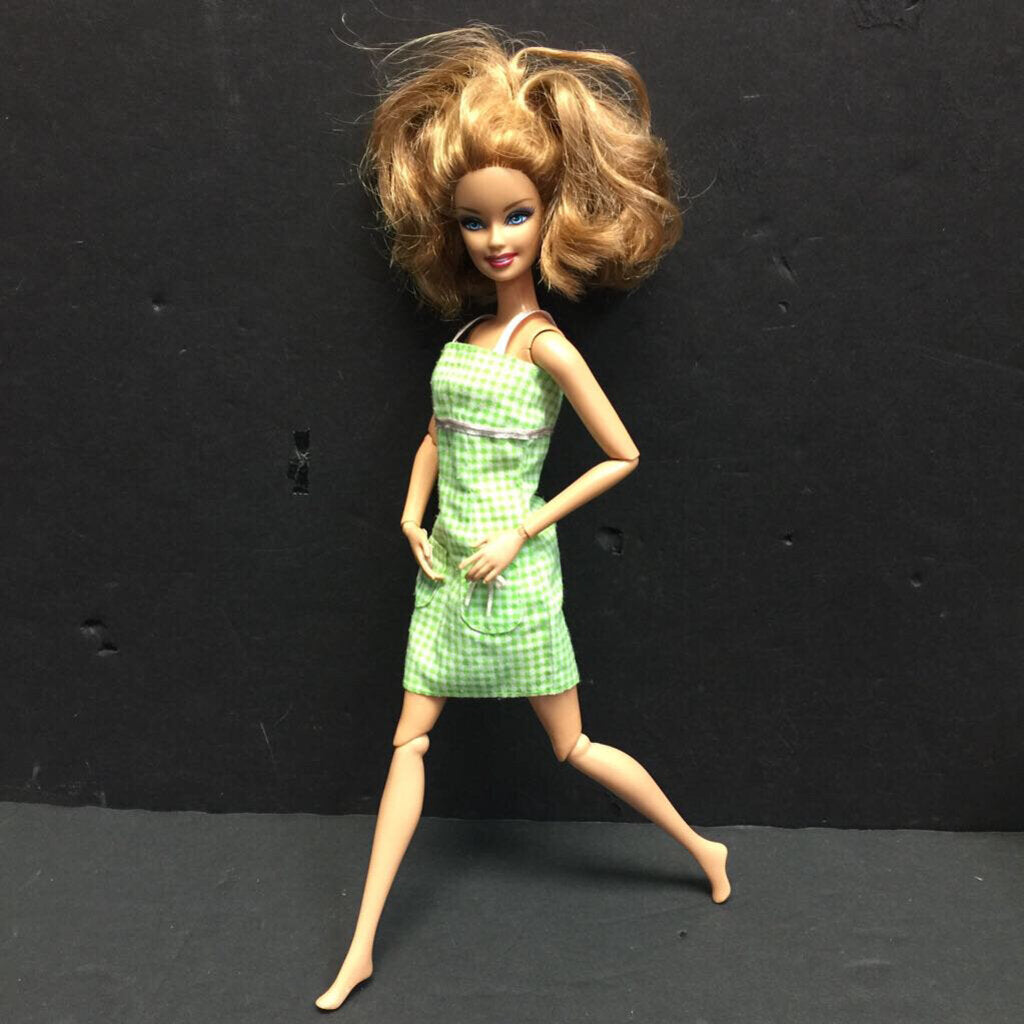 Doll in Plaid Dress