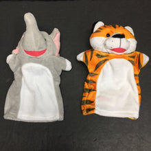 Load image into Gallery viewer, 2pk Zoo Animals Hand Puppets
