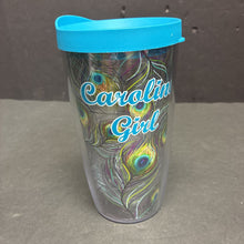 Load image into Gallery viewer, "Carolina Girl" Peacock Tumbler Cup
