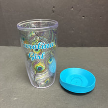 Load image into Gallery viewer, "Carolina Girl" Peacock Tumbler Cup
