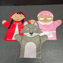 Load image into Gallery viewer, 3pk Little Red Riding Hood Hand Puppets
