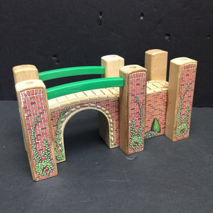 2pc Wooden Train Bridge