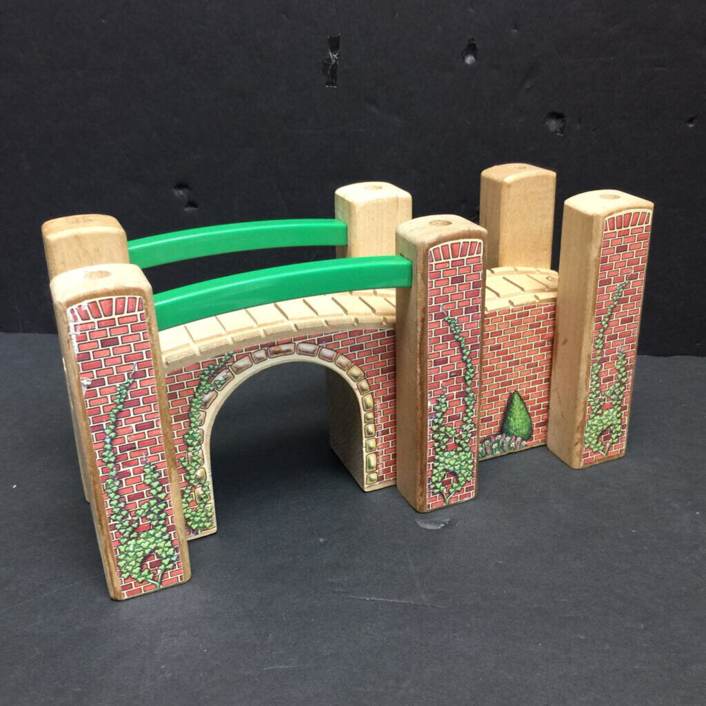 2pc Wooden Train Bridge
