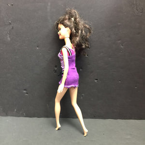 Doll in Striped Dress