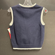 Load image into Gallery viewer, boys gymboree blu/wht sweater vest
